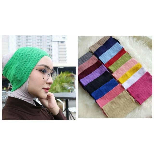 10pcs Bandana rajut/inner bandana/inner Anti pusing/ grosir 10pcs