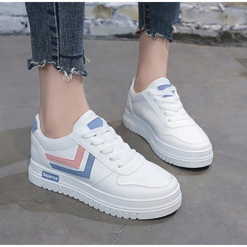 BIG SALE 11.11 Sepatu Sneakers Wanita Terbaru Sport Shoes Suprem3  Collor