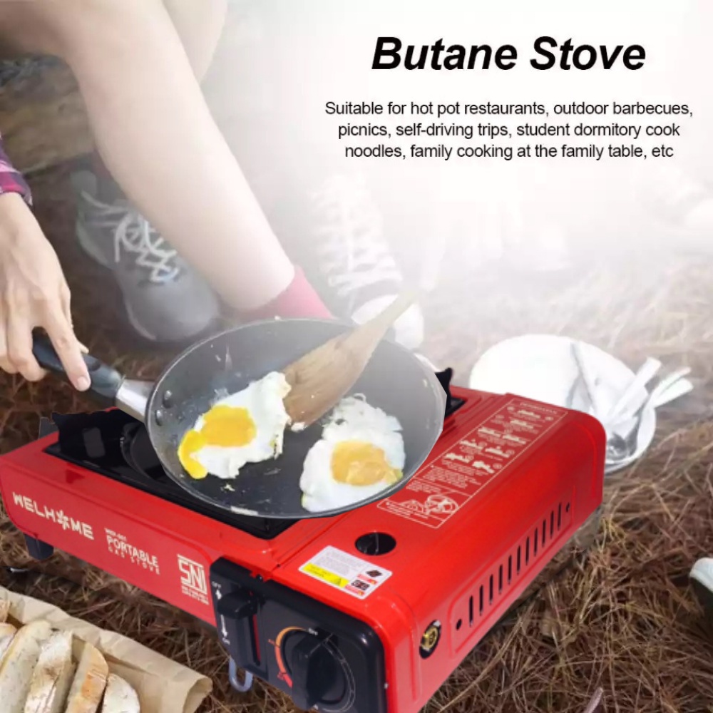 Paket kompor omicko Barbeque/BBQ Set Kompor Portable + BBQ Ultra Grill Pan