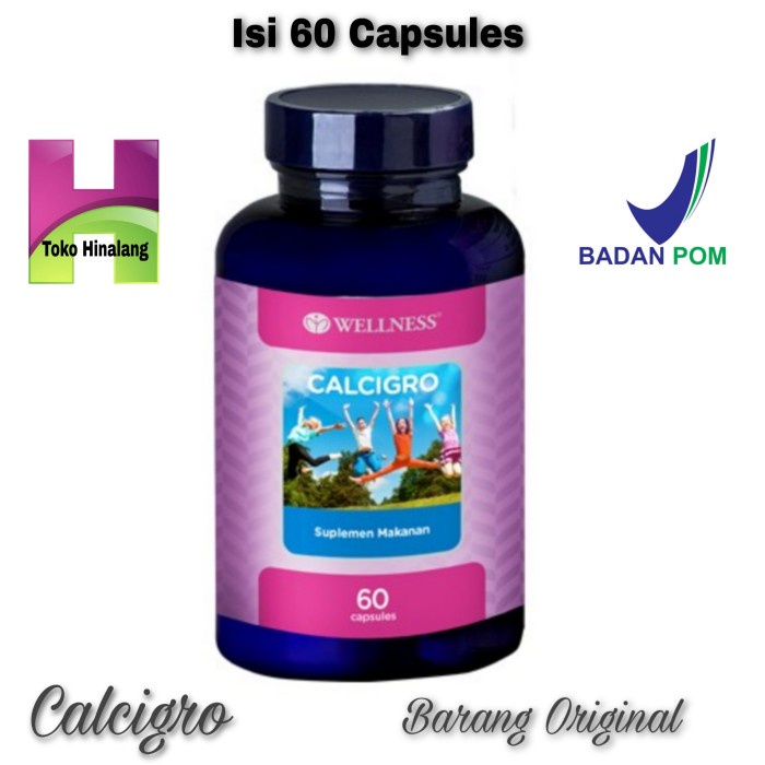 Wellness Calcigro / Vitamin Anak / Multivitamin Anak 60 Capsules Vit Anak -