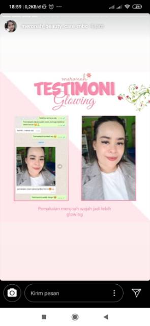 PAKET WAJAH COLLAGEN MERONAH WHITENING GLOWING CREAM  MERONAH  (SABUN WAJAH COLLAGEN &amp; CREAM MERONAH)