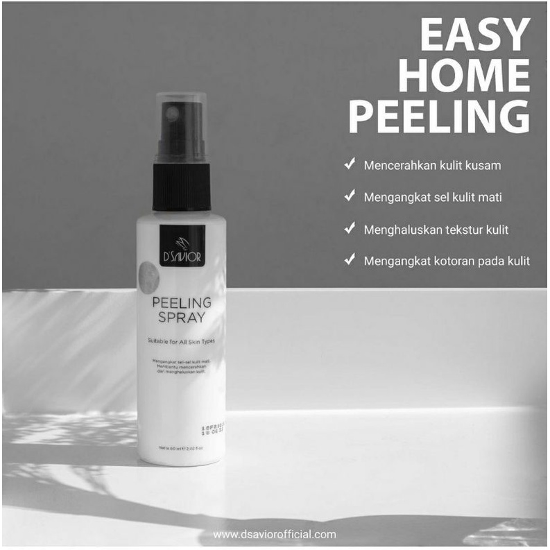 D'SAVIOR PEELING SPRAY (UNTUK WAJAH DAN BADAN) Dsavior/dsavior/DSAVIOR