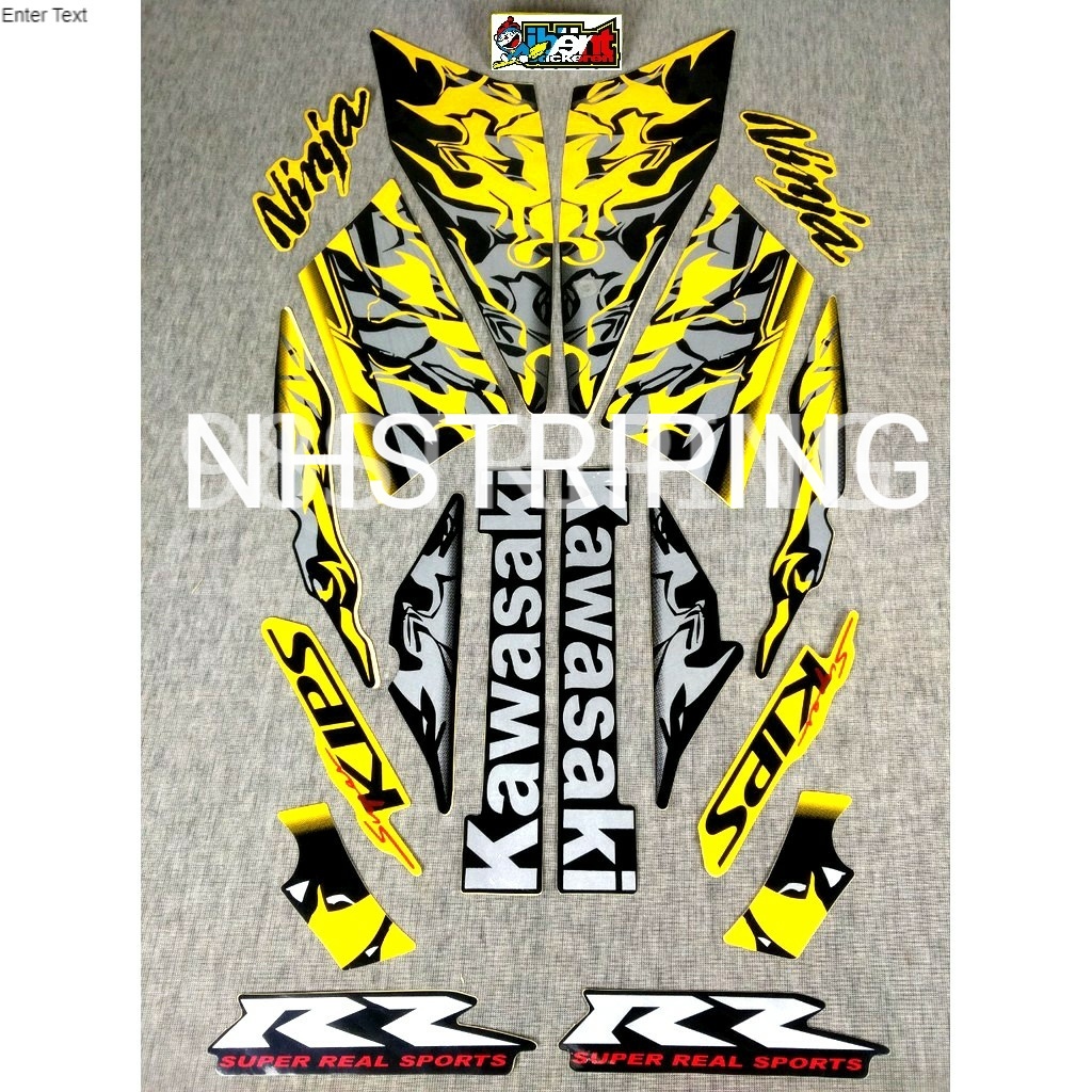 STRIPING NINJA RR KUNING  2013 STRIPING STANDAR ORI KAWASAKI