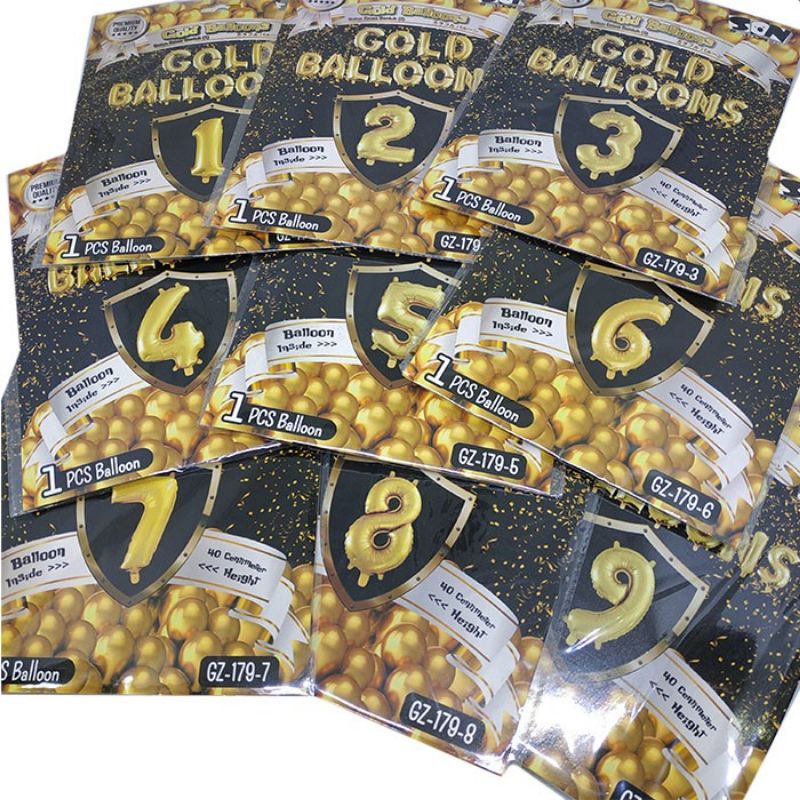 

Ballon Angka dan Huruf Gold Son