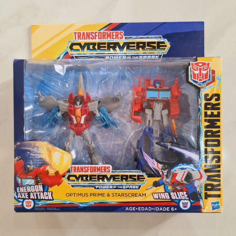Jual Transformers Cyberverse Power of the Spark Optimus Prime Energon Axe Attack Starscream Wing