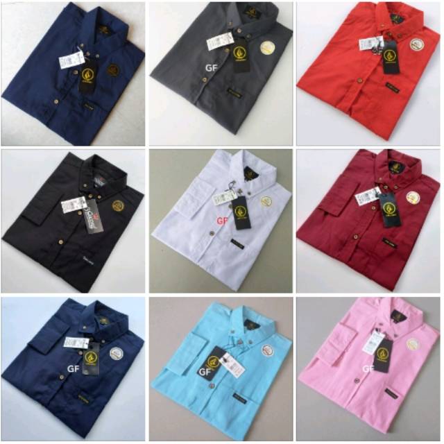 ( Gf galery kemeja surfing ) KEMEJA POLOS LENGAN PENDEK