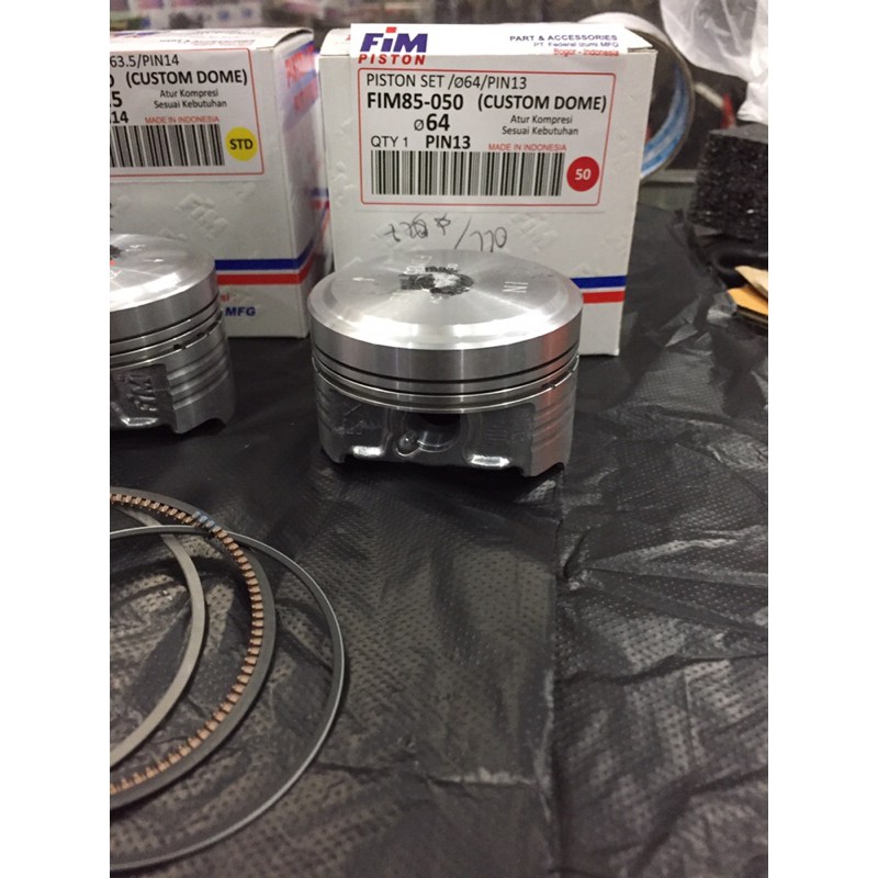 Seher piston kit fim mentah 63.5mm 64mm 64.5mm 65mm pin 13 14 15-8