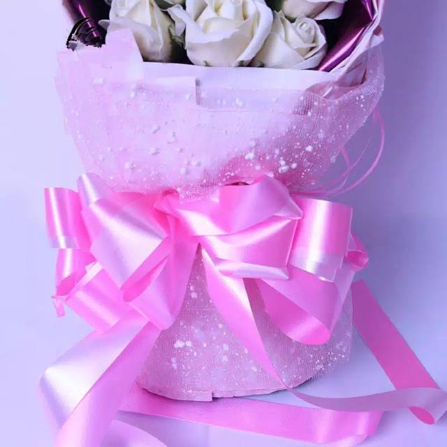 Jaring salju / jala salju / flower wrapping snowy / bungkus bunga