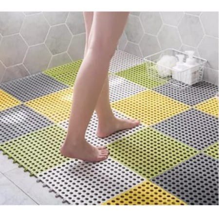 DISKON COD KARPET KAMAR MANDI ANTI SLIP POLKADOT KARPET ANTI LICIN DAPUR MAT NON SLIP Karpet Kamar Mandi Anti licin MURAH