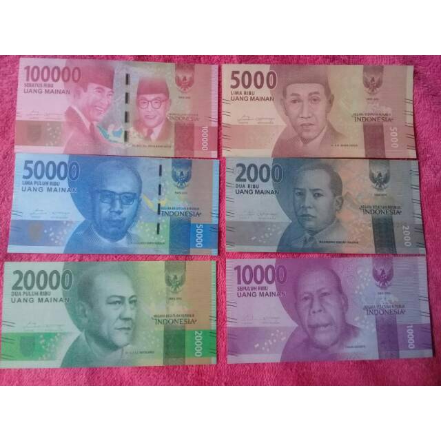 Uang Mainan Glossy Shopee Indonesia