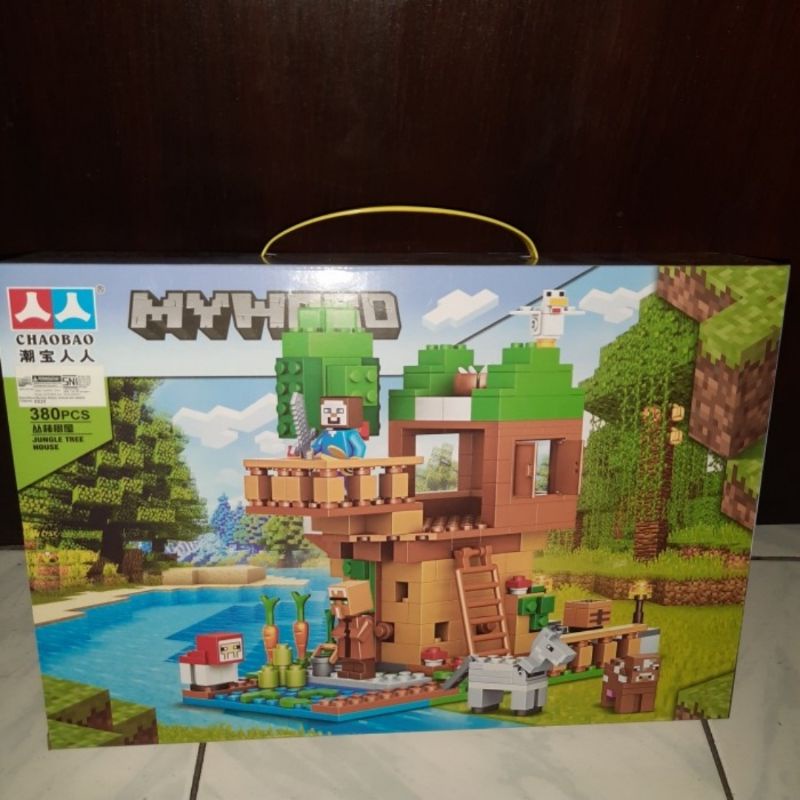Lego Block Minecraft Rumah Pohon The Lake House