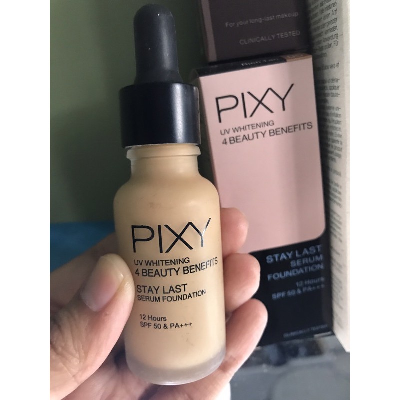 PRELOVED PIXY SERUM FOUNDATION ISI 99% CARAMEL BEIGE (4)