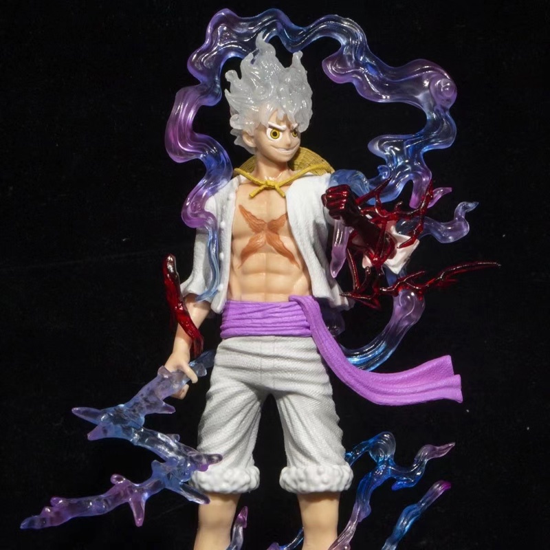 Mainan Action Figure Model Anime One Piece Sun God Nika Gear 5 Luffy Monkey D Luffy Bahan PVC Ukuran 21cm