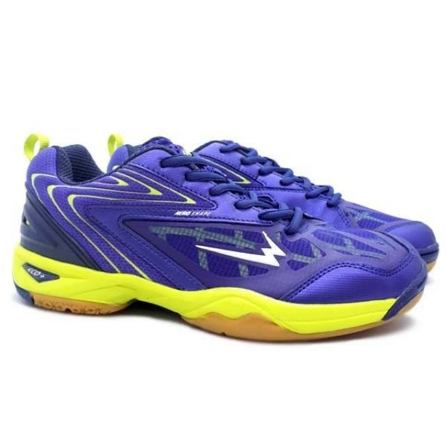Sepatu Badminton Eagle Commando 2 - Biru/Citrun