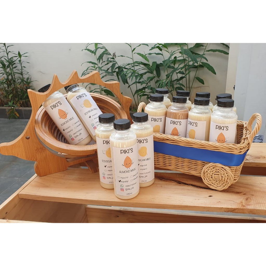 

susu kacang almond dan susu kacang kedelai
