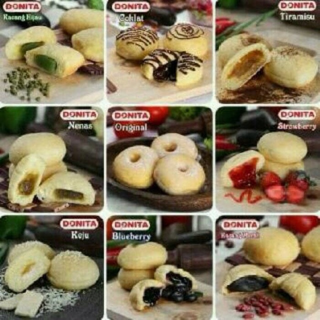 Donat Donita Donat kentang frozen halal