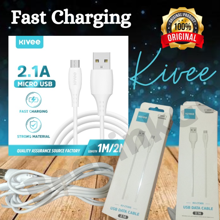 Kabel data Micro USB MicroUsb Type-C Lightning charger Fast Charging 2.1A Kivee