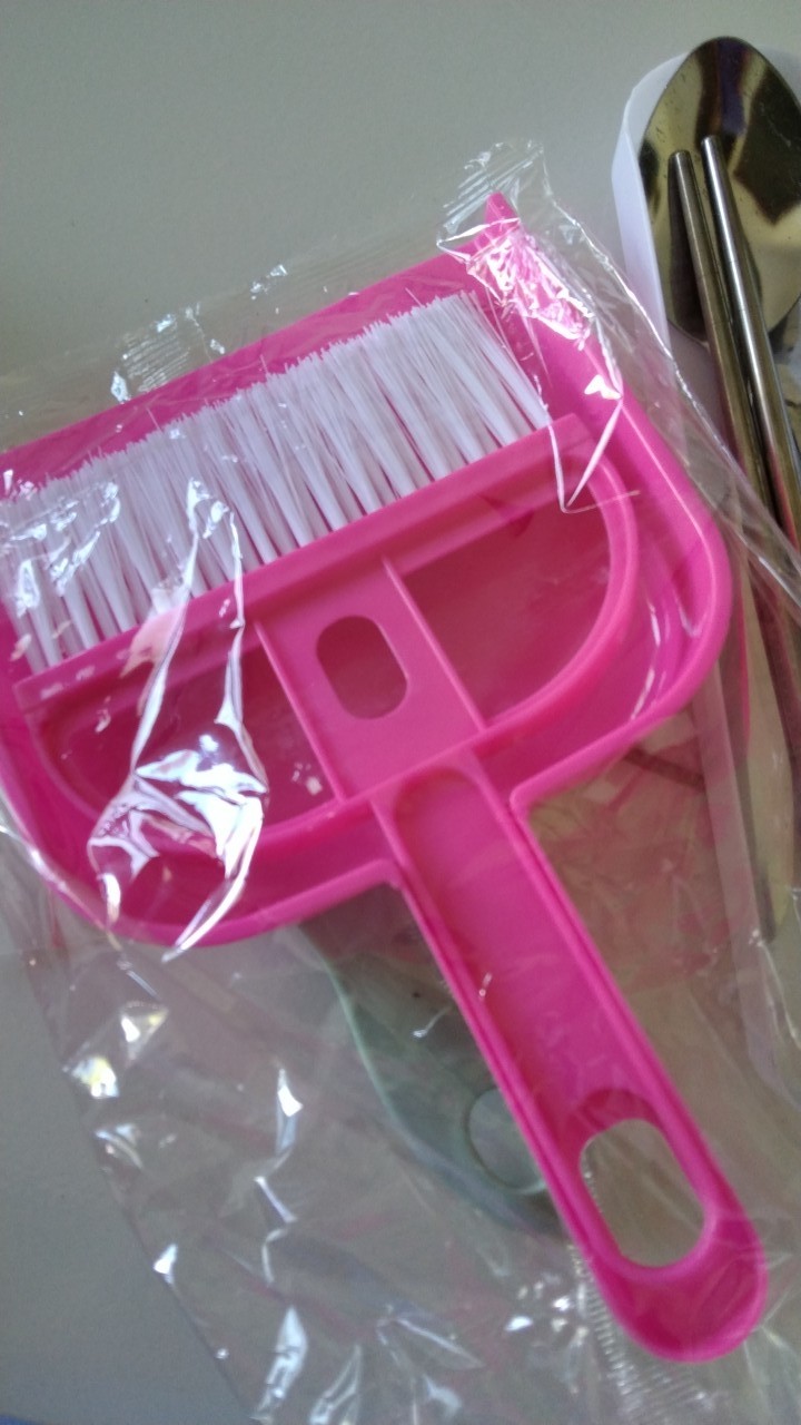 Xoq - Sapu Pengki Set Mini Serbaguna - Dustpan Mini Set Serbaguna 2 In 1