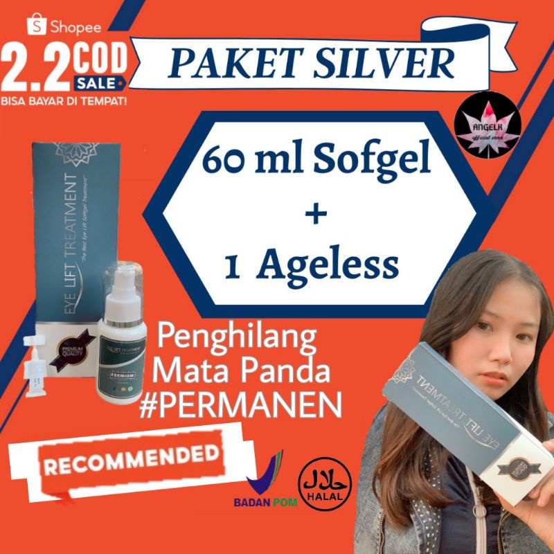 Sofgel kantung mata & mata panda secara permanen NEW PEKINGAN HALAL & BPOM masker mata Eye lift trea