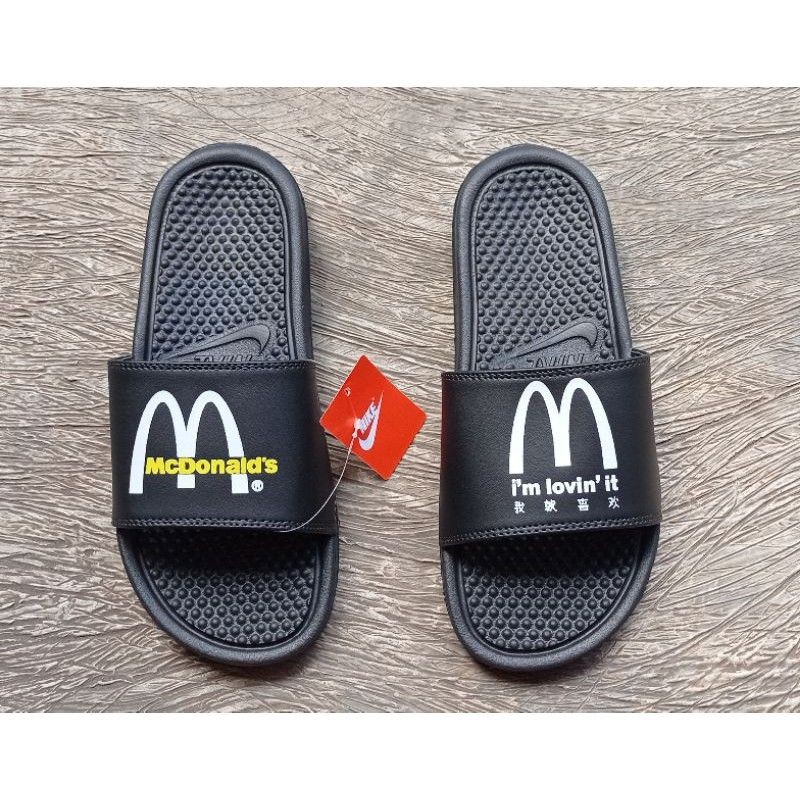 Sandal nike benassi mc donalds KFC sendal casual sporty murah original