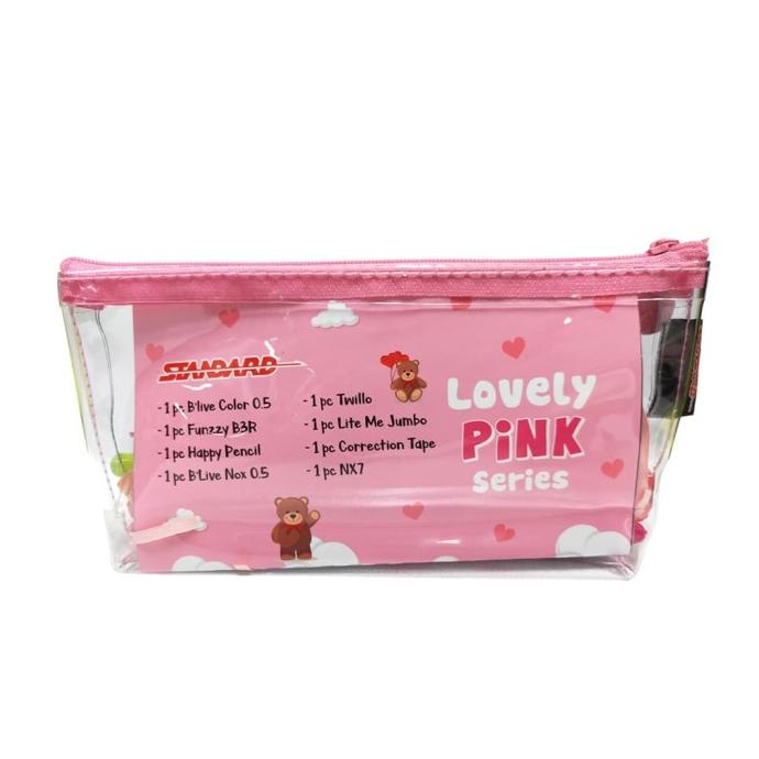 

[COD] STANDARD PAKET PENSIL CASE - SERIES (LOVELY PINK) TERBAIK Kode 1477