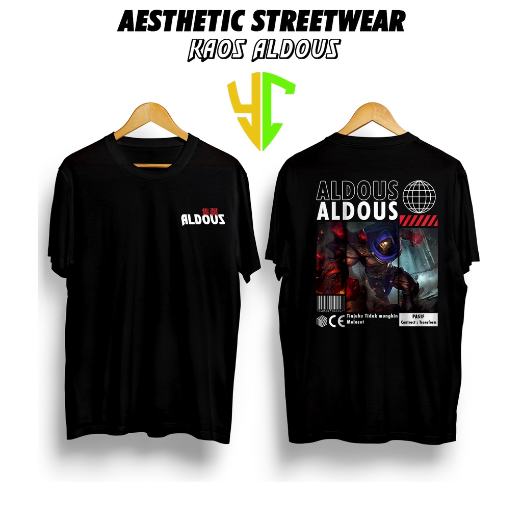 YC Kaos StreetWear Hero ML (ALDOUS) Bisa Request Hero, Kaos Pendek Pria Kaos Premium Kaso Streetwear