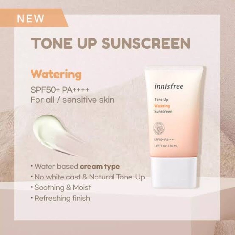 Innisfree Tone Up Watering Sunscreen 50ml SPF50+ /PA++++