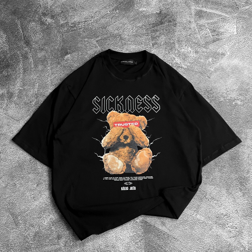 [Oversize] BAJU KAOS OVERSIZE / OVERSIZE T-SHIRT &quot;sickness&quot;