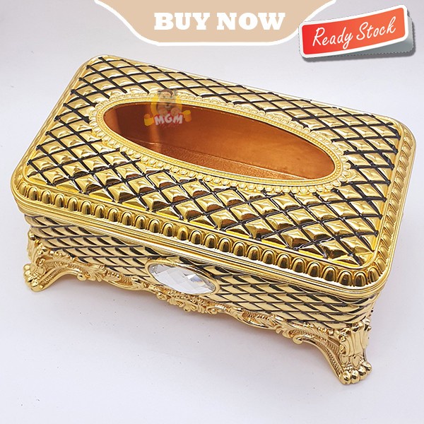 LUXURY Metal Klasik Tempat kotak tisu Tissue Box Classic BIG Diamond