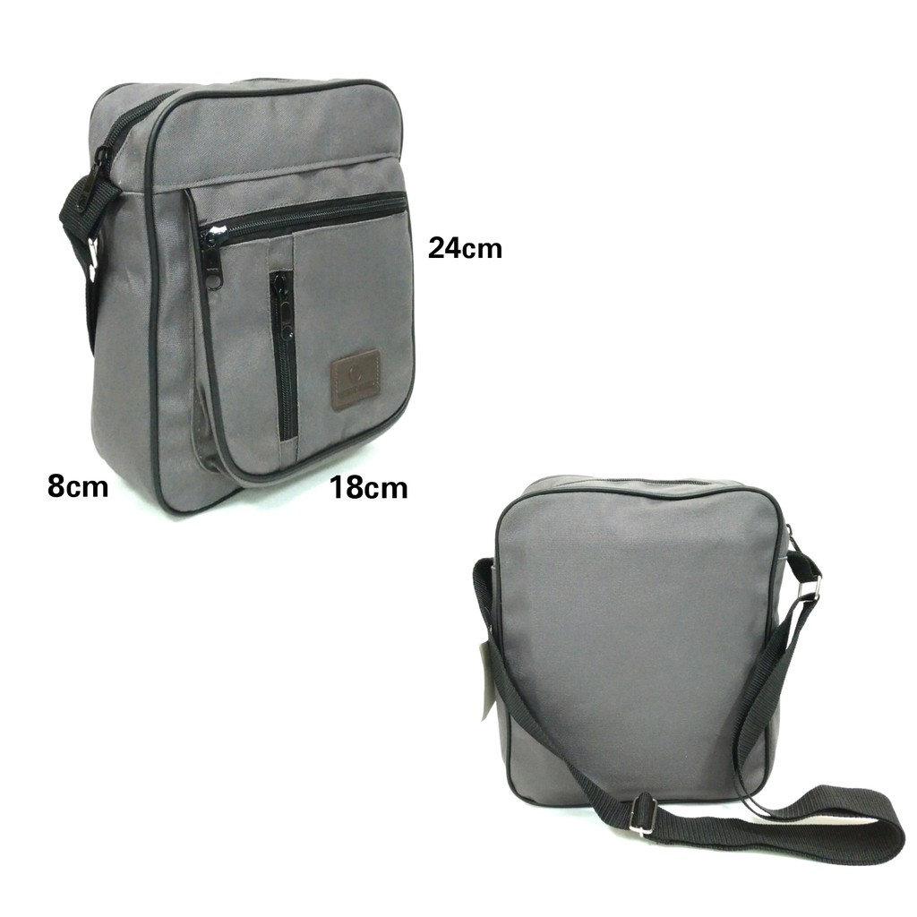 Tas Slempang Kanvas Pria Sling Bag Cowok Cowo Travel Bag Laki Tas Kecil Ori Asli - TAS-SLEMPANG-GA