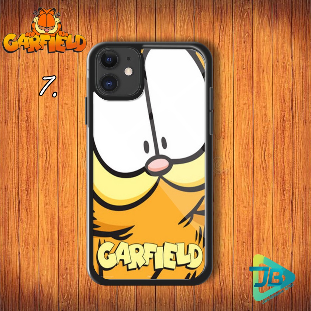 HARDCASE 2D GLOSSY GARFIELD OPPO VIVO XIAOMI SAMSUNG REALME IPHONE ALL TYPE JB4646