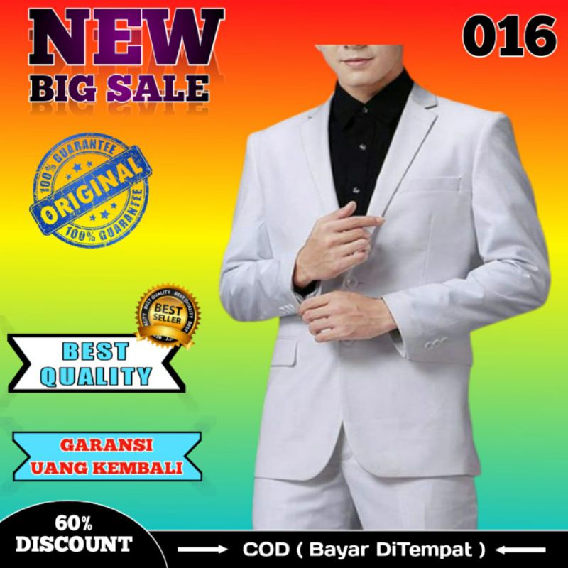 Jas Pria Warna Putih