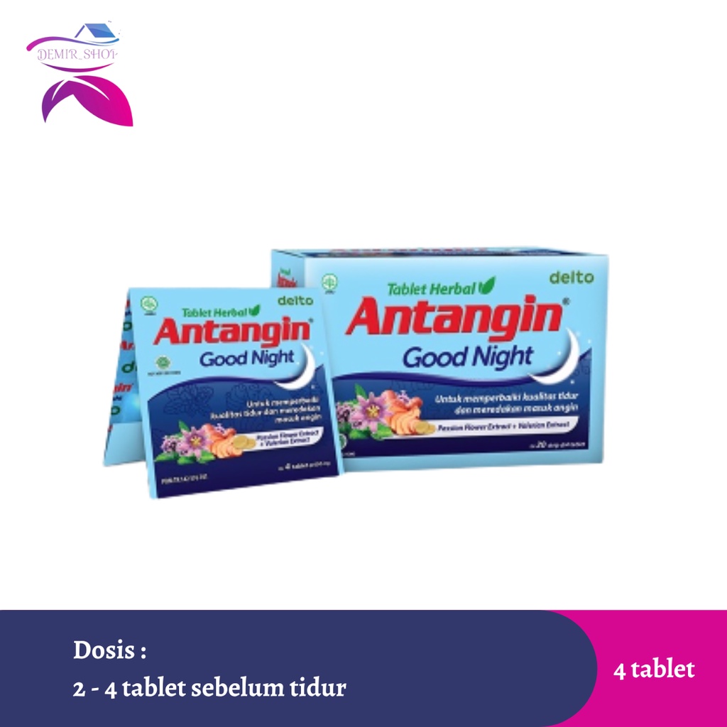 Antangin Good Night Tablet Herbal Strip 4 Tablet