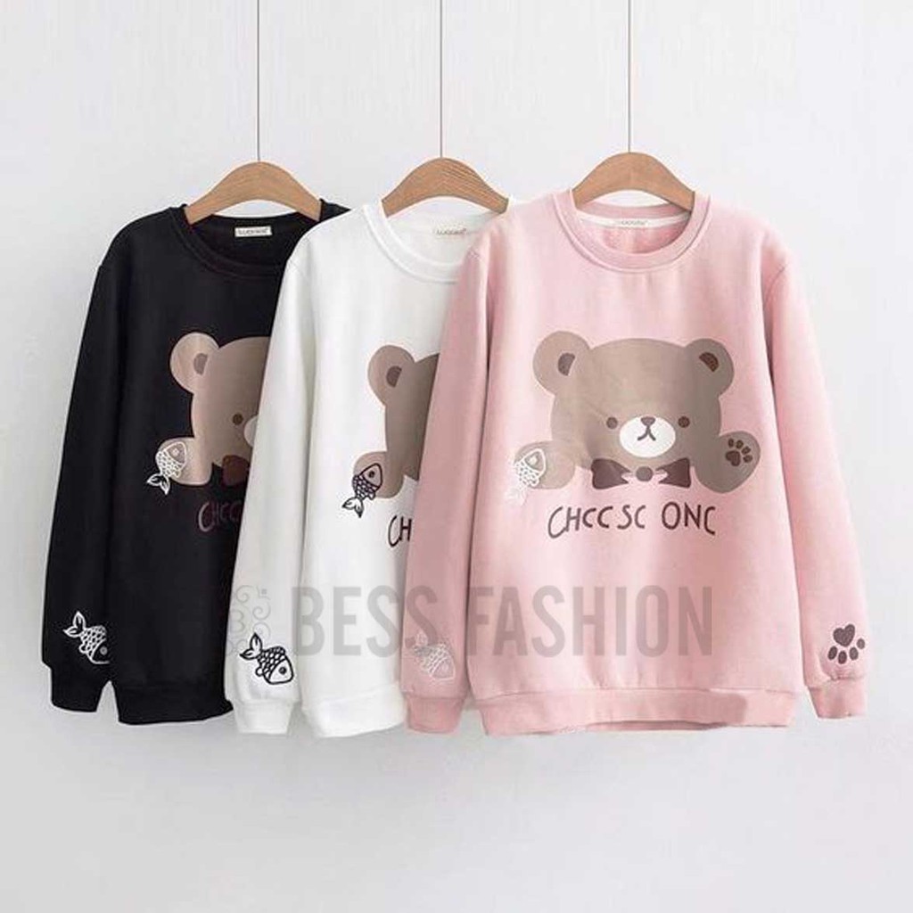 Bess - Sweater Lengan Panjang Murah / Sweater BEAR ONE