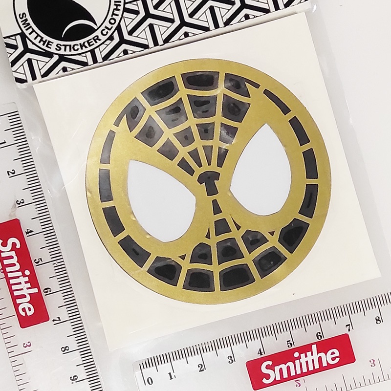 Stiker Spiderman Black and Gold Cutting Sticker