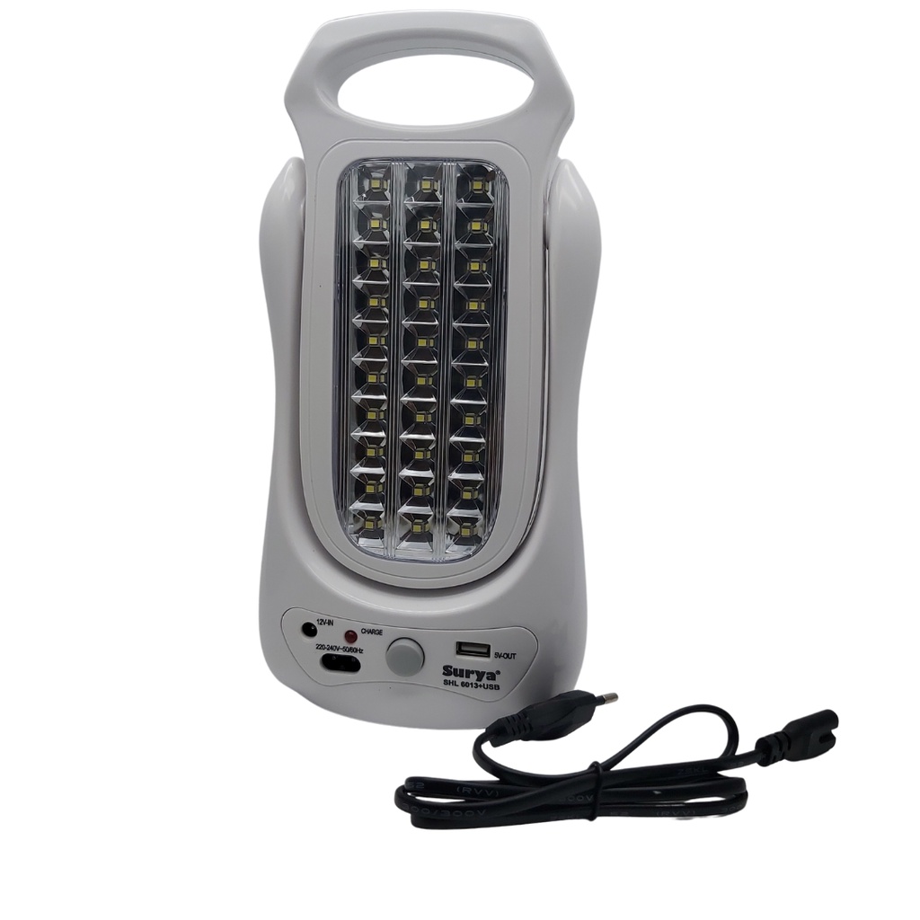 Lampu Emergency Led Surya SHL 6013+USB Lampu Portable 60 SMD Timbal Balik