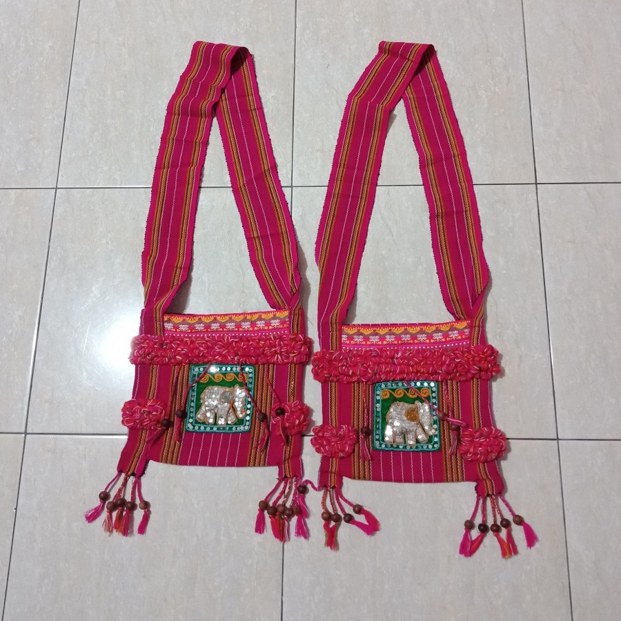 Tas selempang gajah bangkok pink