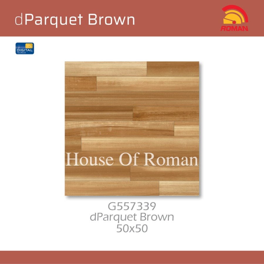 KERAMIK ROMAN dParquet Brown 50x50 G557339