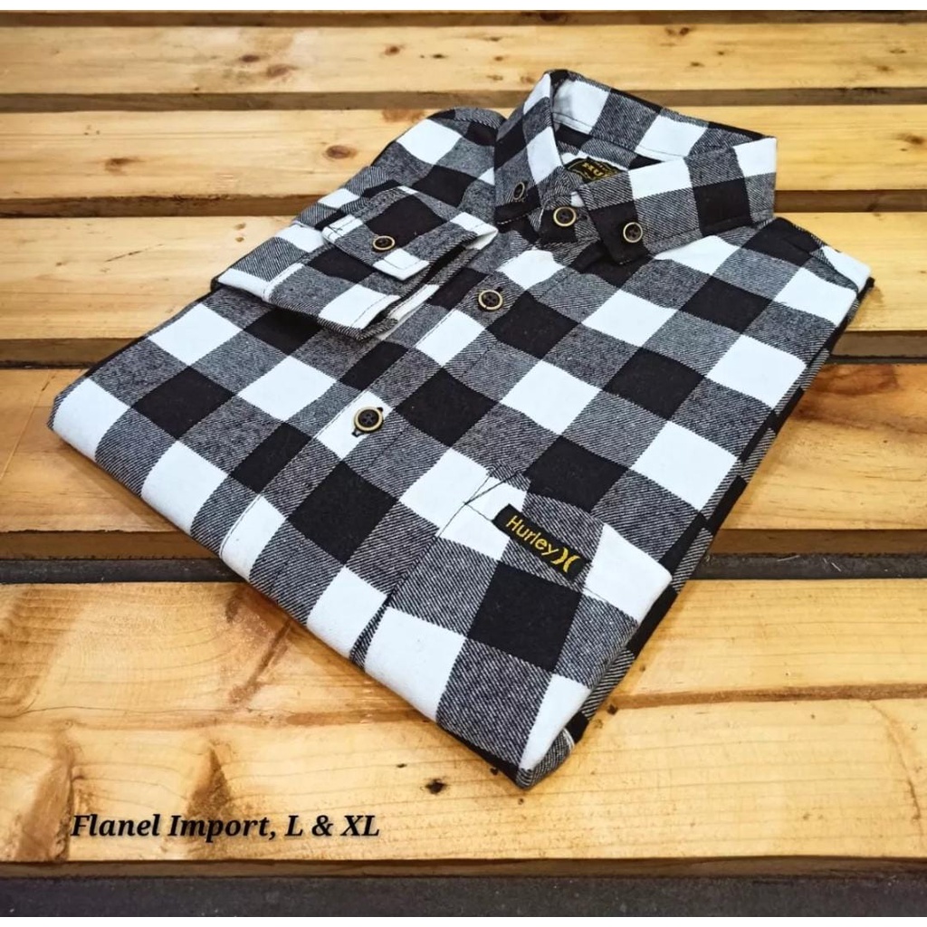 kemeja flanel premium kemeja lengan panjang