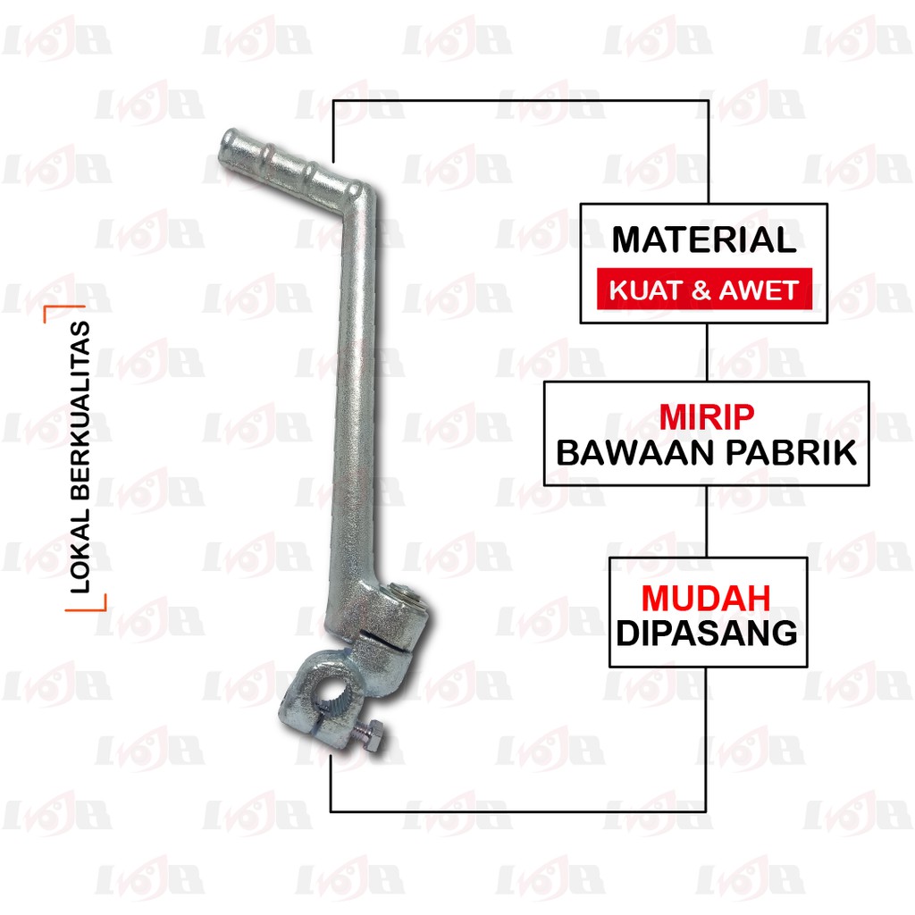 Lokal Selahan Jupiter Z Vega R New Besi Engkol Kick Stater