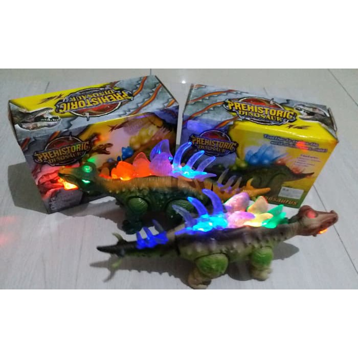 MAINAN DINOSAURUS STEGOSAURUS SUPER BESAR BISA JALAN DAN ADA SUARA