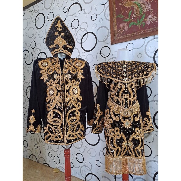 baju pengantin adat jambi full payet