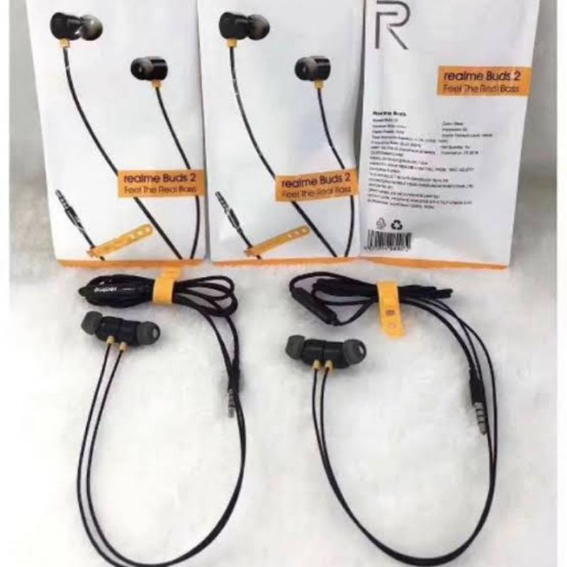 Earphone/Headset Realme Buds 2 Magnetic In Ear Earphone Realme C3/Realme 5/5pro/C20/C21/C25[MA 101]