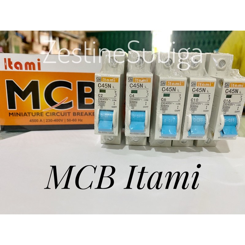 MCB Miniature Circuit Breaker 2A - 16A C45N L Itami