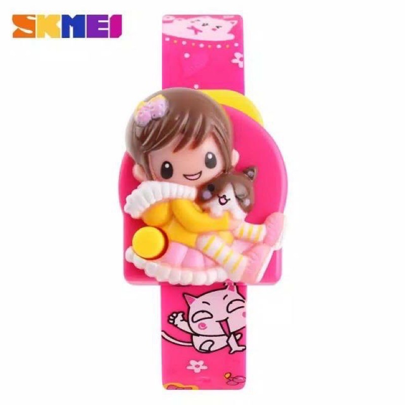 Jam Tangan anak Wanita Girl Cute SKMEI Original Model Boneka - DG1240 skmei1240