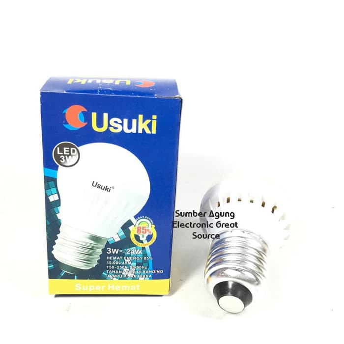 Lampu LED 3W Usuki 3 Watt Setara 24W Super Hemat Energi