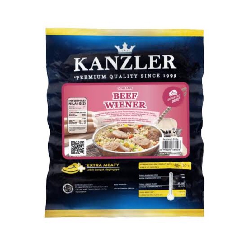 

Kanzler Sosis Beef Weiner 360gr
