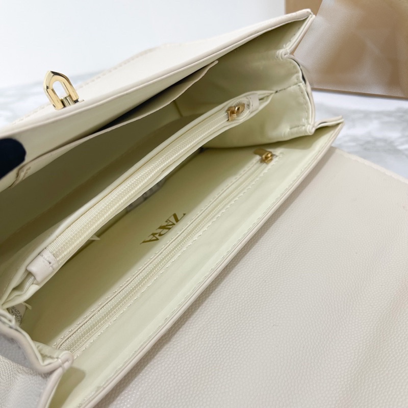[FOTO ASLI] Tas Wanita 2in1 Dayana Sling Bag Handbag Kulit Premium Tali Panjang Pengunci Logam RZ Bag