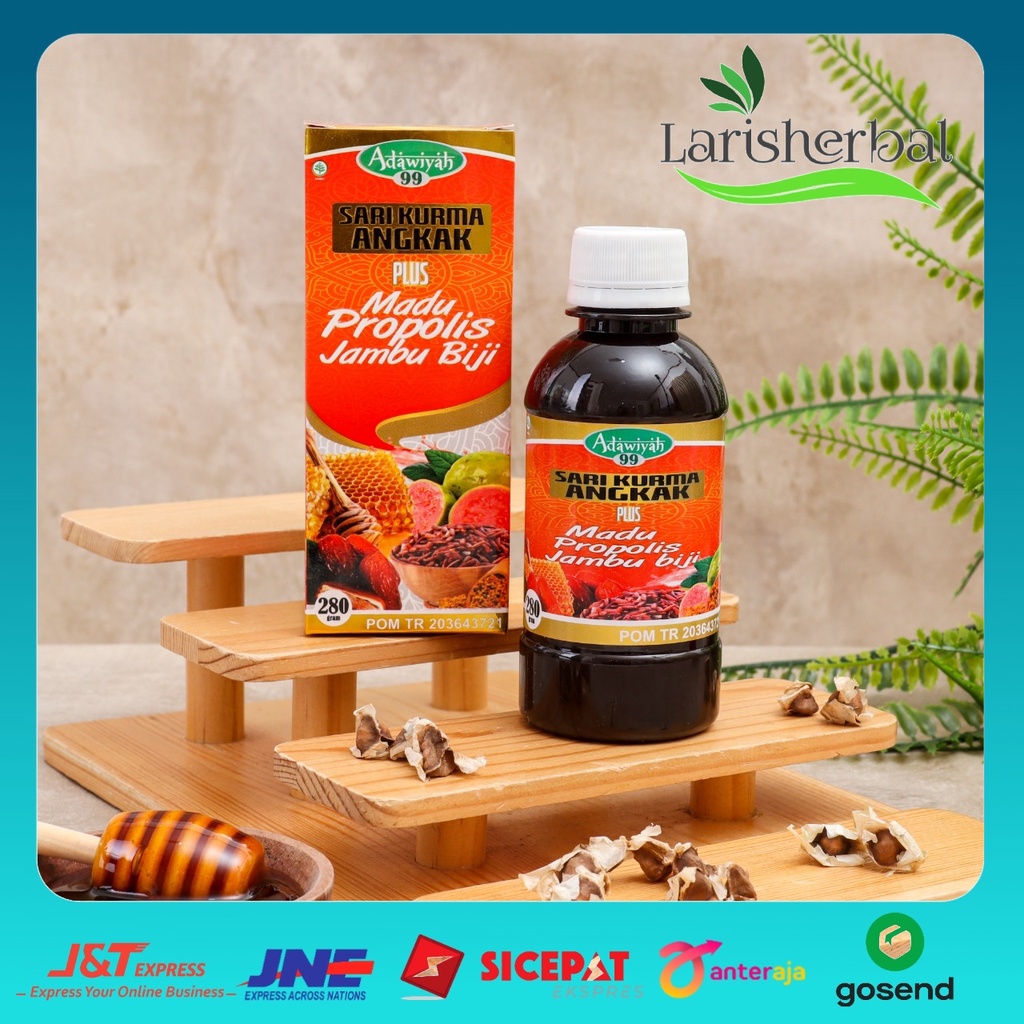 

SARI KURMA MADU ANGKAK ADAWIYAH 99 PLUS PROPOLIS JAMBU BIJI 280GR UNTUK DBD TYPIUS DEMAM TINGGI