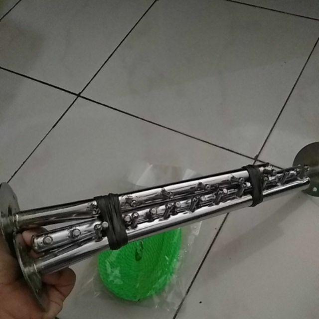 Hanger Suling 9 Titik Tempel Tembok Organizer Display Gantungan Baju Serbaguna